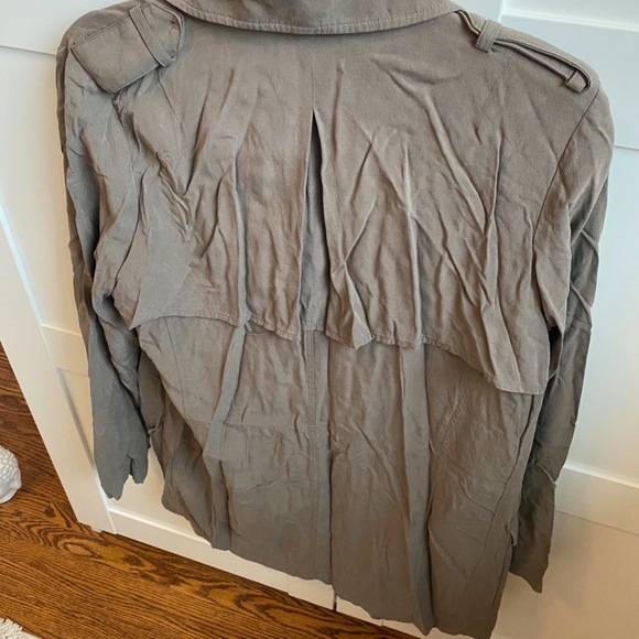 Trouvé Women's Brown Drape Front Military Jacket - Picture 4 of 5
